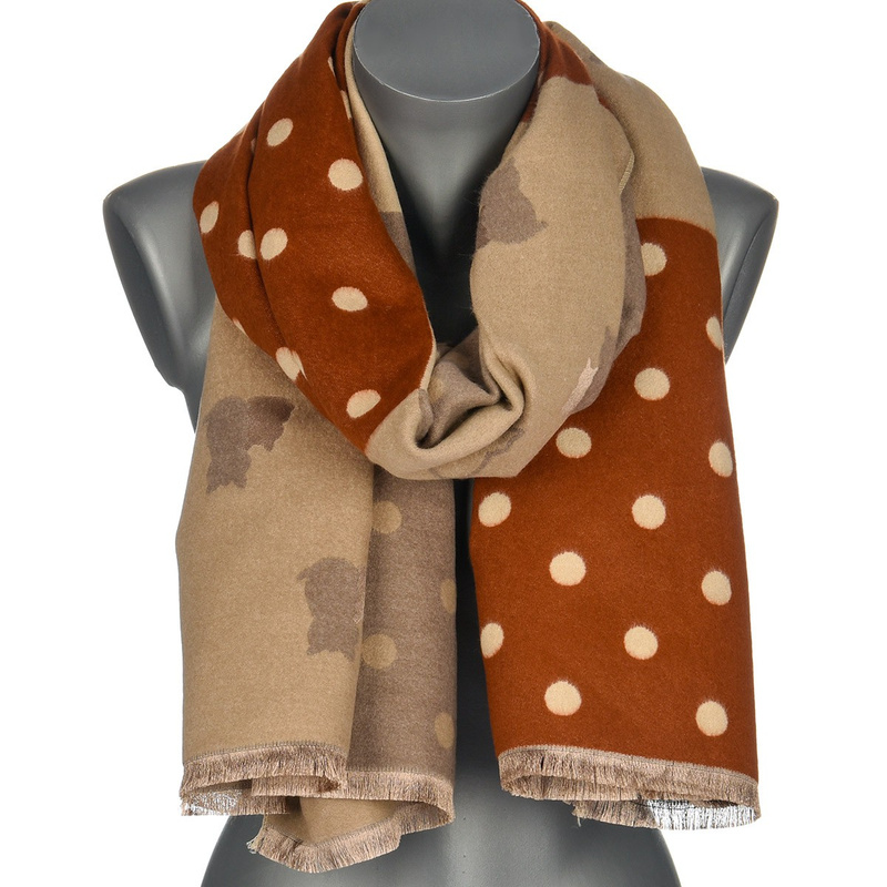 Patchwork Szalik damski duży bawełniany szal niepowtarzalny XA-3-6