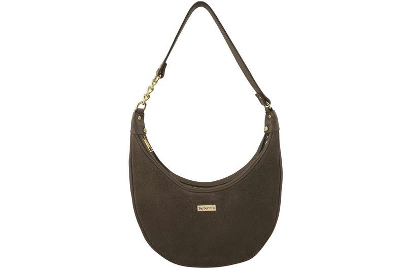 Stylowa torebka z zamszowym wykończeniem - Beżowa ciemna