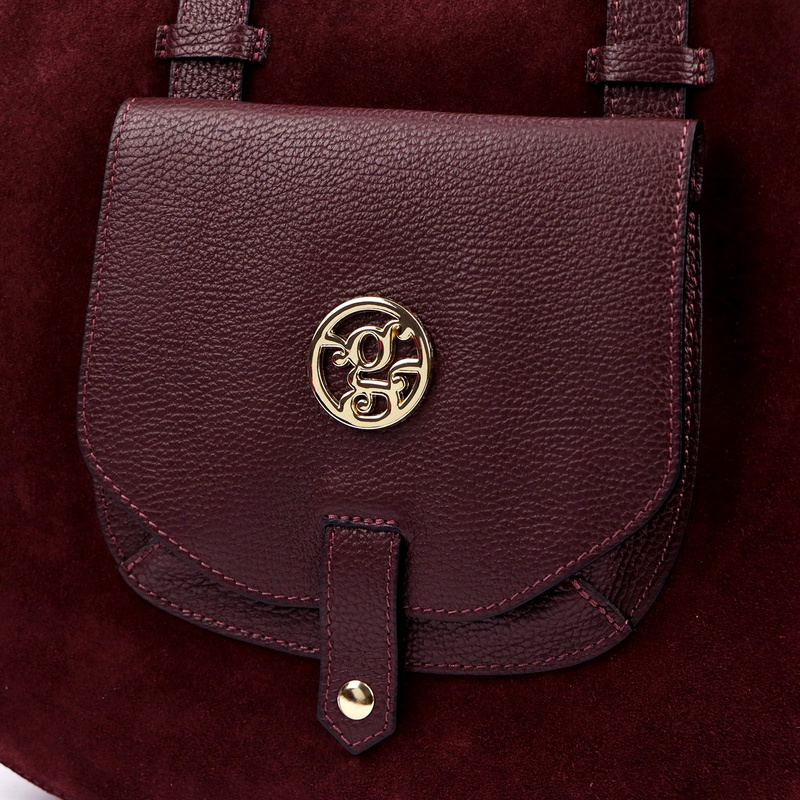 Elegancka Skórzana damska shopperbag torebka na ramię Gregorio z kieszenią