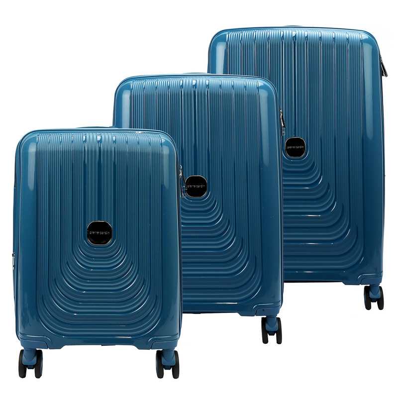 Pierre Cardin Zestaw Walizek Podróżnych 3w1 ABS Na Kółkach Zamek Szyfrowy