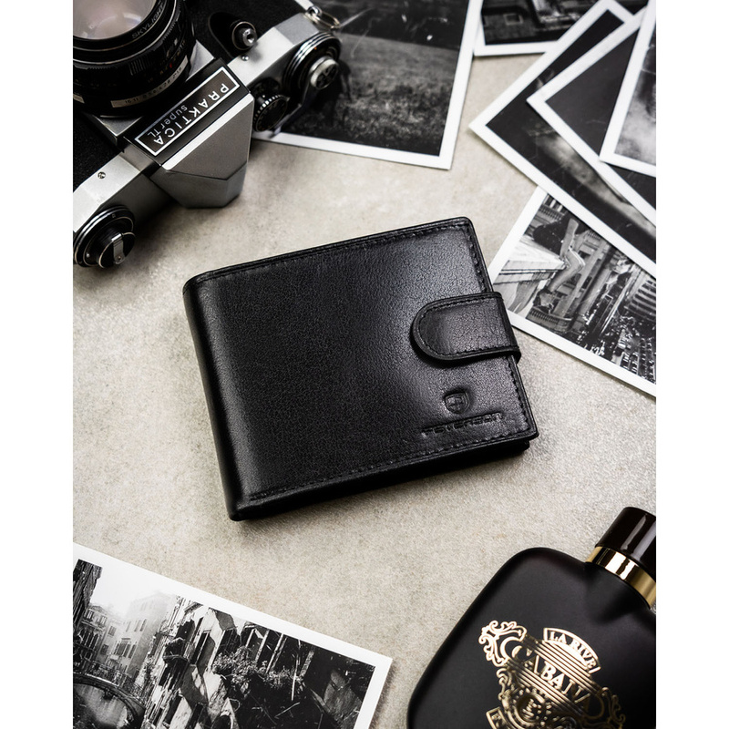 Skórzany męski portfel Peterson PTN N992L-BUF