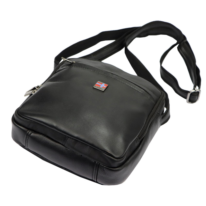 Saszetka męska z naturalnej skóry Nordee MSD-02 GM07 NAPPA