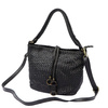Pleciona damska torebka na ramię z kieszeniami ze skóry naturalnej VS