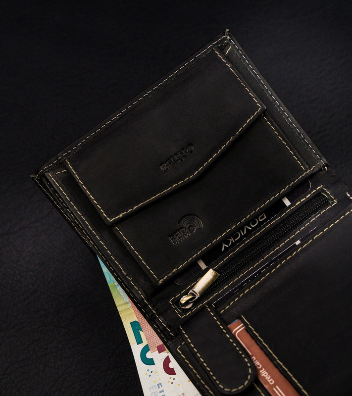 Wild męski rozbudowany portfel skóra naturalna pionowy duży