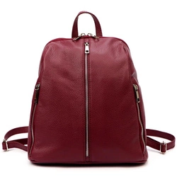 Patrizia damski plecak skóra naturalna miejski z kieszeniami stylowy