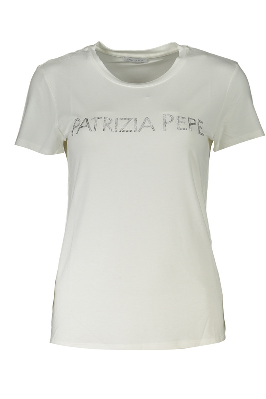 T-SHIRT DAMSKI Z KRÓTKIM RĘKAWEM PATRIZIA PEPE BIAŁY