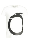 BIAŁY T-SHIRT MĘSKI Z KRÓTKIM RĘKAWEM TRUSSARDI