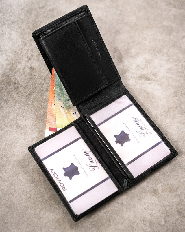 Mały skórzany portfel męski Buffalo Wild z RFID