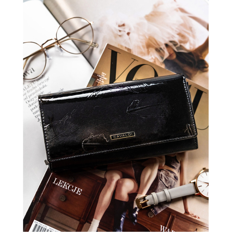 Duży, elegancki portfel damski ze skóry naturalnej i ekologicznej - 4U Cavaldi