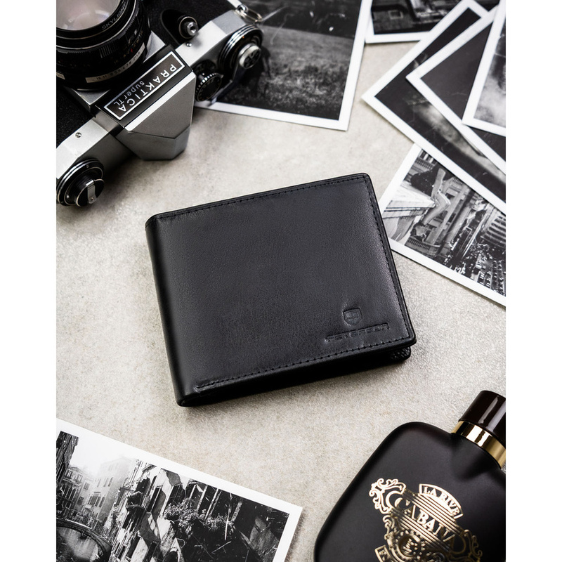 Skórzany męski portfel Peterson PTN N992-BUF