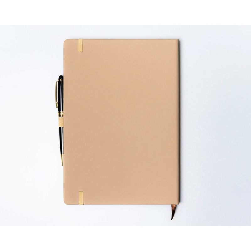 Notes w kolorze khaki zadrukowany w kropki - Peterson