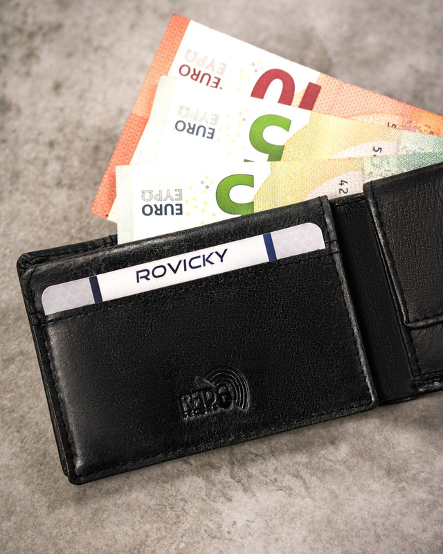 Mały skórzany portfel męski Buffalo Wild z RFID