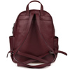 Burgundowy mały skórzany plecak damski elegancki plecaczek A5 Beltimore P15
