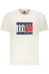 TOMMY HILFIGER MĘSKA KOSZULKA Z KRÓTKIM RĘKAWEM BIAŁA