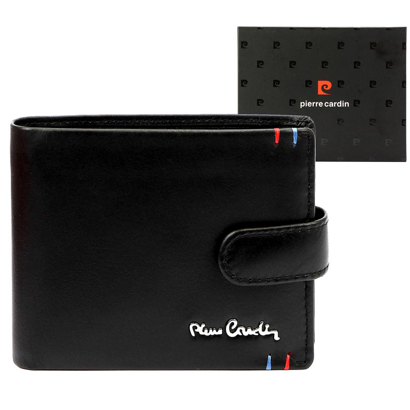 Funkcjonalny Skórzany męski portfel Pierre Cardin