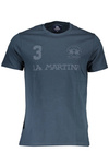 NIEBIESKI T-SHIRT Z KRÓTKIM RĘKAWEM LA MARTINA