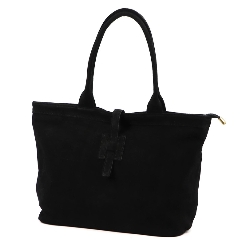 Vera Pelle zamszowa damska shopperbag skóra naturalna torebka na ramię duża