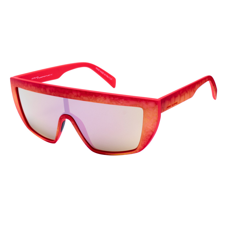 Okulary ITALIA INDEPENDENT 0912-055-063. Okulary przeciwsłoneczne, Kolor czerwony. Mężczyzna.