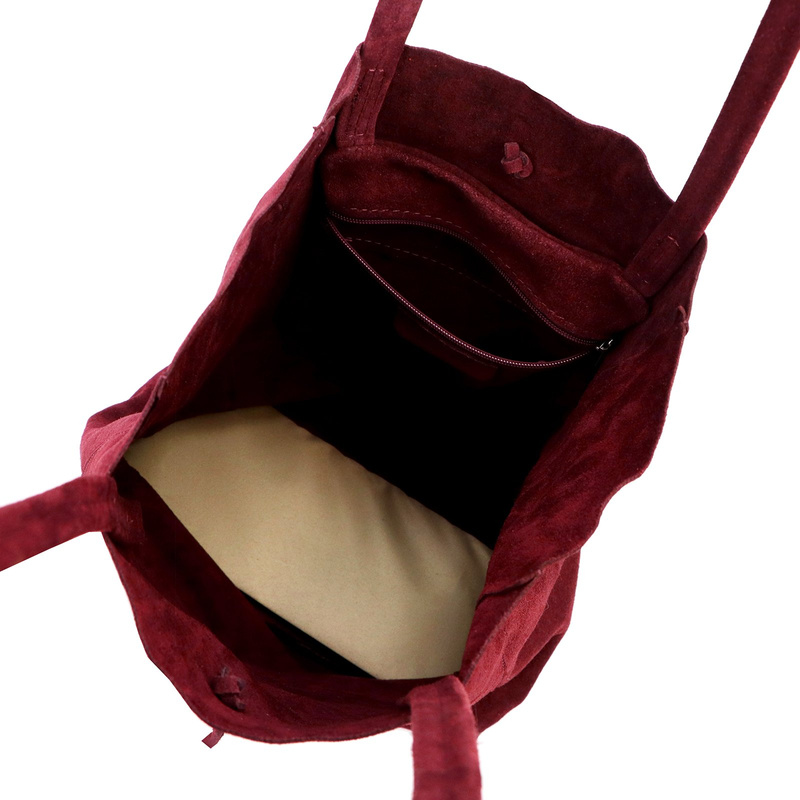 Patrizia damska shopperbag duża skóra naturalna zamszowa torebka na ramię