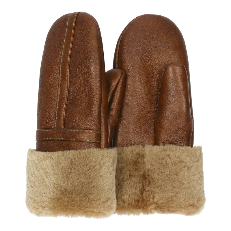 Ciepła damska rękawiczka z jednym palcem, kożuchowa Podhale