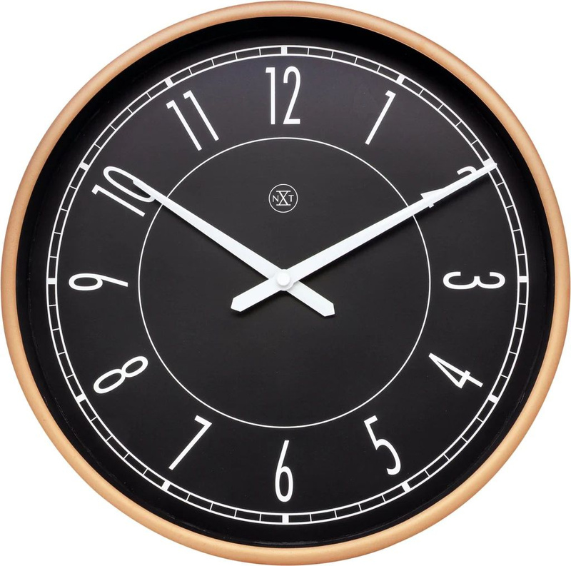 Zegarek NEXTIME 7331. Zegar ścienny, Kolor czarny. Unisex.