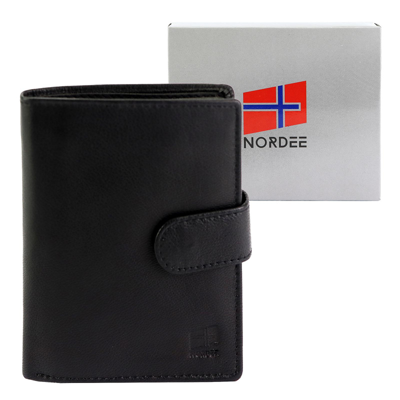 Skórzany męski portfel Nordee HARE N4L