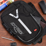 Plecak sportowy trekkingowy na laptopa duży solidny wodoodporny czarny EXTREM T22