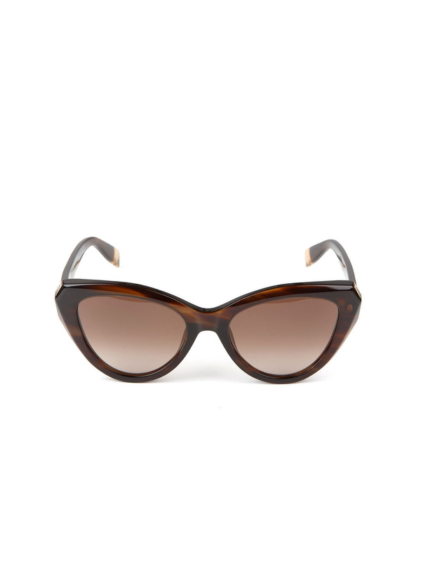 Damskie okulary przeciwsłoneczne Furla SFU977 07HL – brązowy szylkret