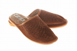 Wójciak Podhale zabudowane męskie kapcie ze skóry naturalnej ocieplane
