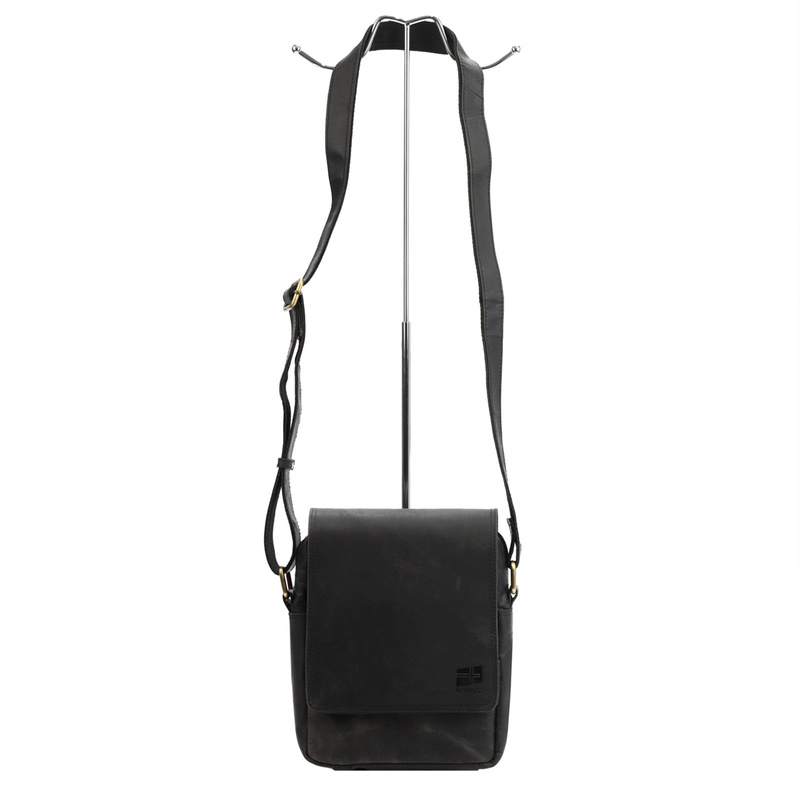 Nordee Miejska pojemna Saszetka męska z naturalnej skóry przez ramię