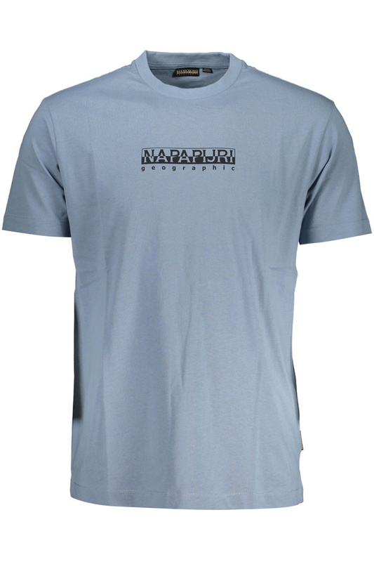 NAPAPIJRI JASNONIEBIESKI T-SHIRT MĘSKI Z KRÓTKIM RĘKAWEM