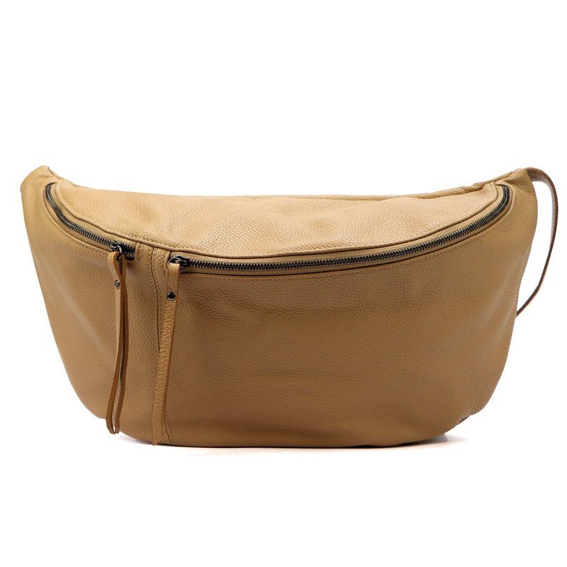 Luka listonoszka damska skóra naturalna saszetka przez ramię z kieszenią