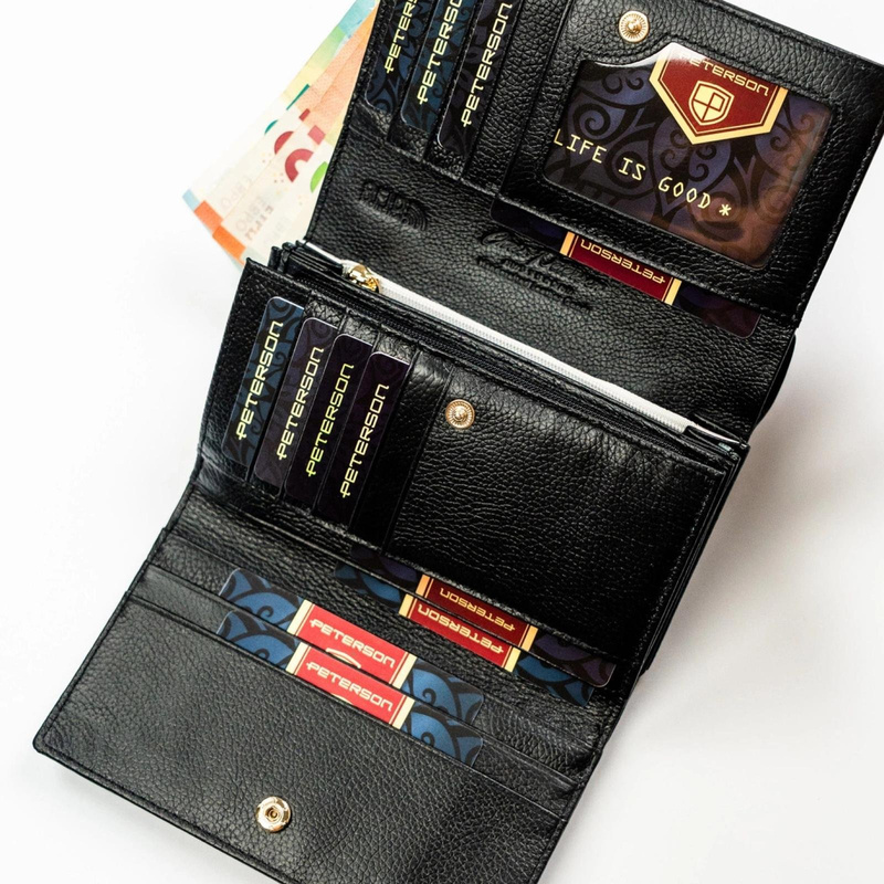 Skórzany damski portfel Peterson PTN PS112-MLF