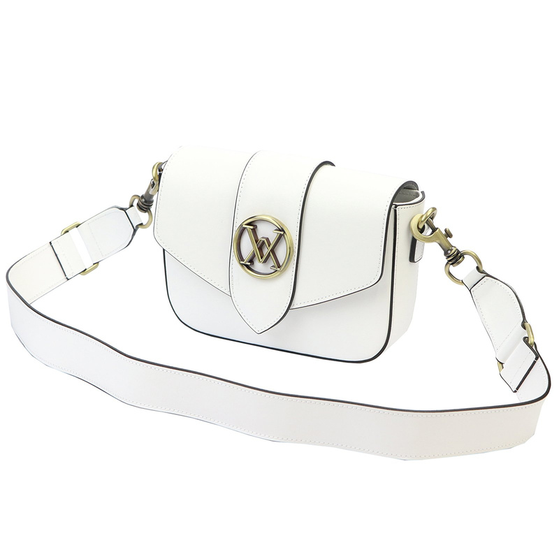 Luka damska listonoszka skóra naturalna torebka przez ramię z klapą