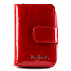 Lakierowany pionowy damski portfel Pierre Cardin