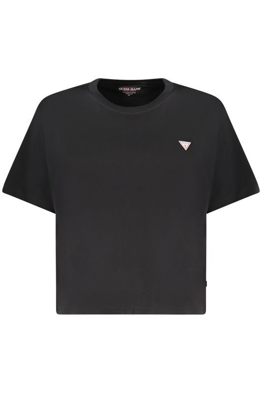 GUESS JEANS DAMSKA KOSZULKA Z KR�TKIM R�KAWEM CZARNA