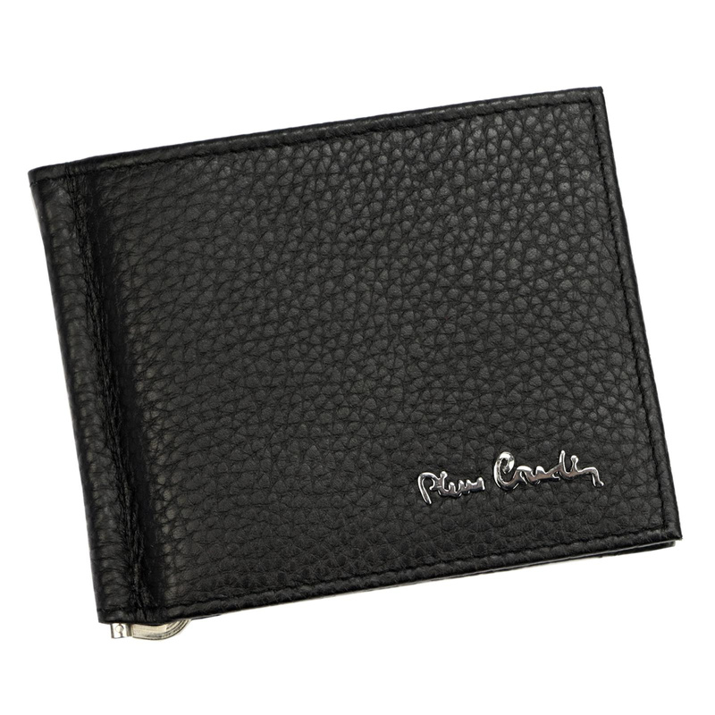 Skórzany męski portfel etui na karty dokumenty z kieszenią Pierre Cardin