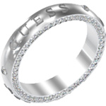 Biżuteria GUESS JUBR03164JWRH. Pierścionek, Kolor szary. Kobieta.