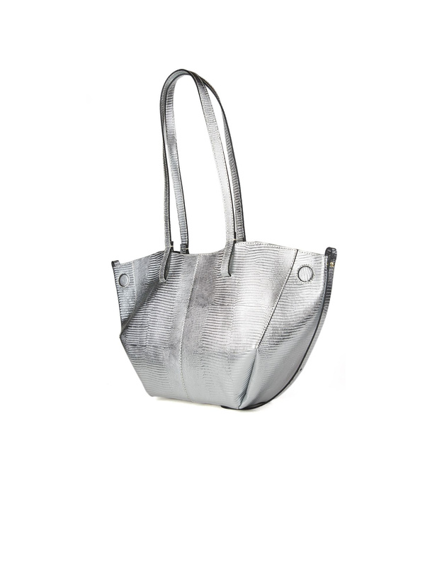 Srebrna shopperka Giulia Monti GM1665 DL01