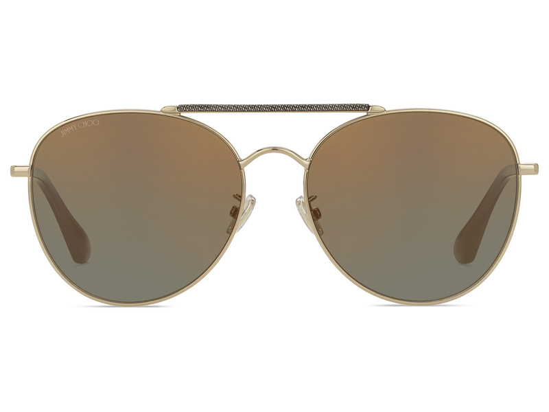 Okulary JIMMY CHOO ABBIEGSW8QK1. Okulary przeciwsłoneczne, Kolor złoty. Kobieta.