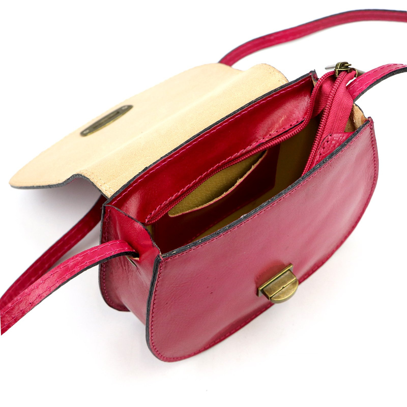 Gregorio Klasyczna damska listonoszka skóra naturalna torebka na ramię