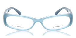 Okulary ALEXANDER MCQUEEN AMQ4150IQY. Okulary, Kolor niebieski. Kobieta.