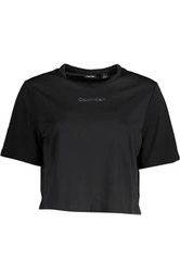 DAMSKA KOSZULKA Z KRÓTKIM RĘKAWEM CALVIN KLEIN CZARNA