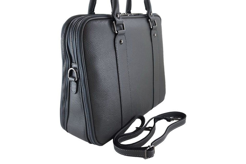 Aktówka skórzana damska - Brązowa jasna