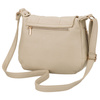 Pojemna, beżowa torebka damska na ramię z kieszeniami - Rovicky