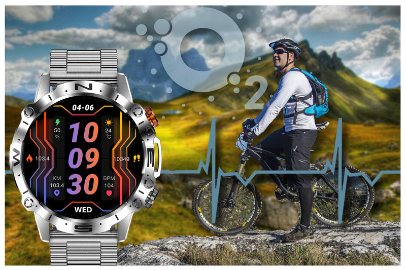 SMARTWATCH MĘSKI GRAVITY GT20-1 - AMOLED, DODATKOWY PASEK (sg024a)