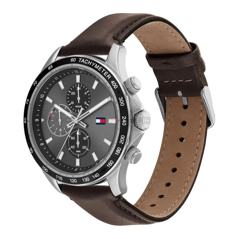 Zegarek TOMMY HILFIGER 1792015. Kwarcowy, Kolor brązowy. Mężczyzna.