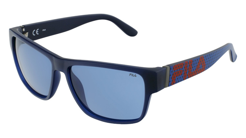 Okulary FILA SFI006-57U43P. Okulary przeciwsłoneczne, Kolor niebieski. Mężczyzna.