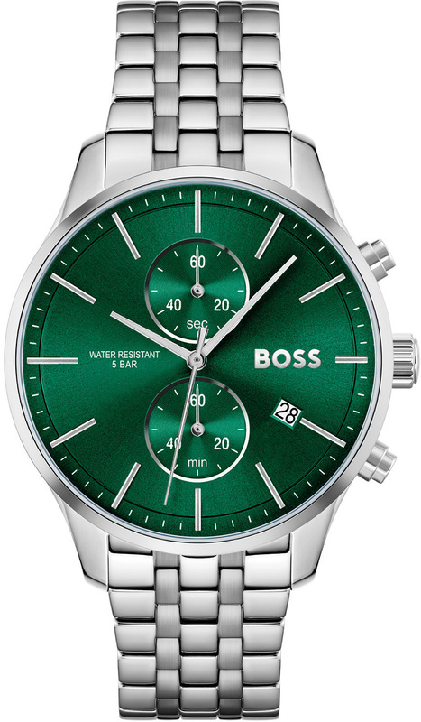 Zegarek BOSS 1513975. Kwarcowy, Kolor zielony. Mężczyzna.