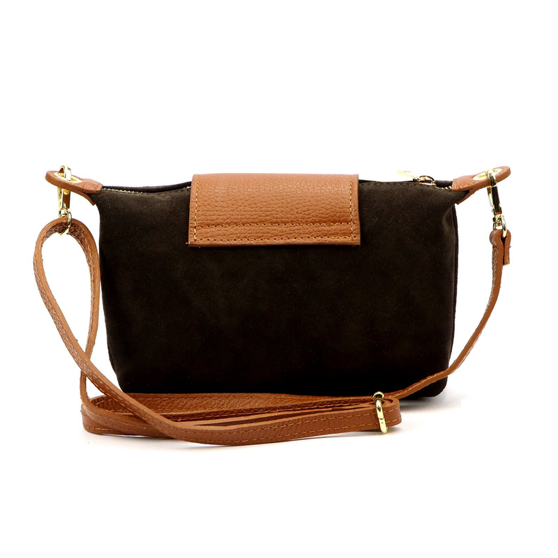 Vera Pelle damska listonoszka torebka na ramię z kieszenią